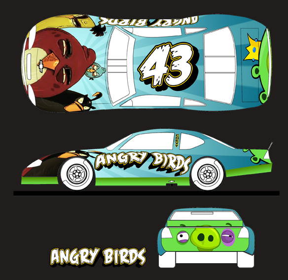 Angry Birds: Nascar Skin